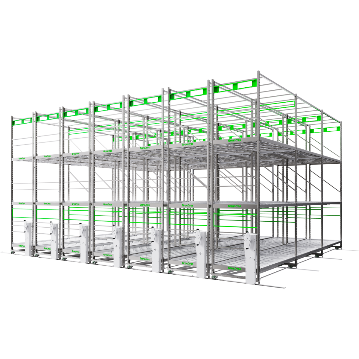 3-Tier Grow Rolling Rack Stainless Steel - Image 10