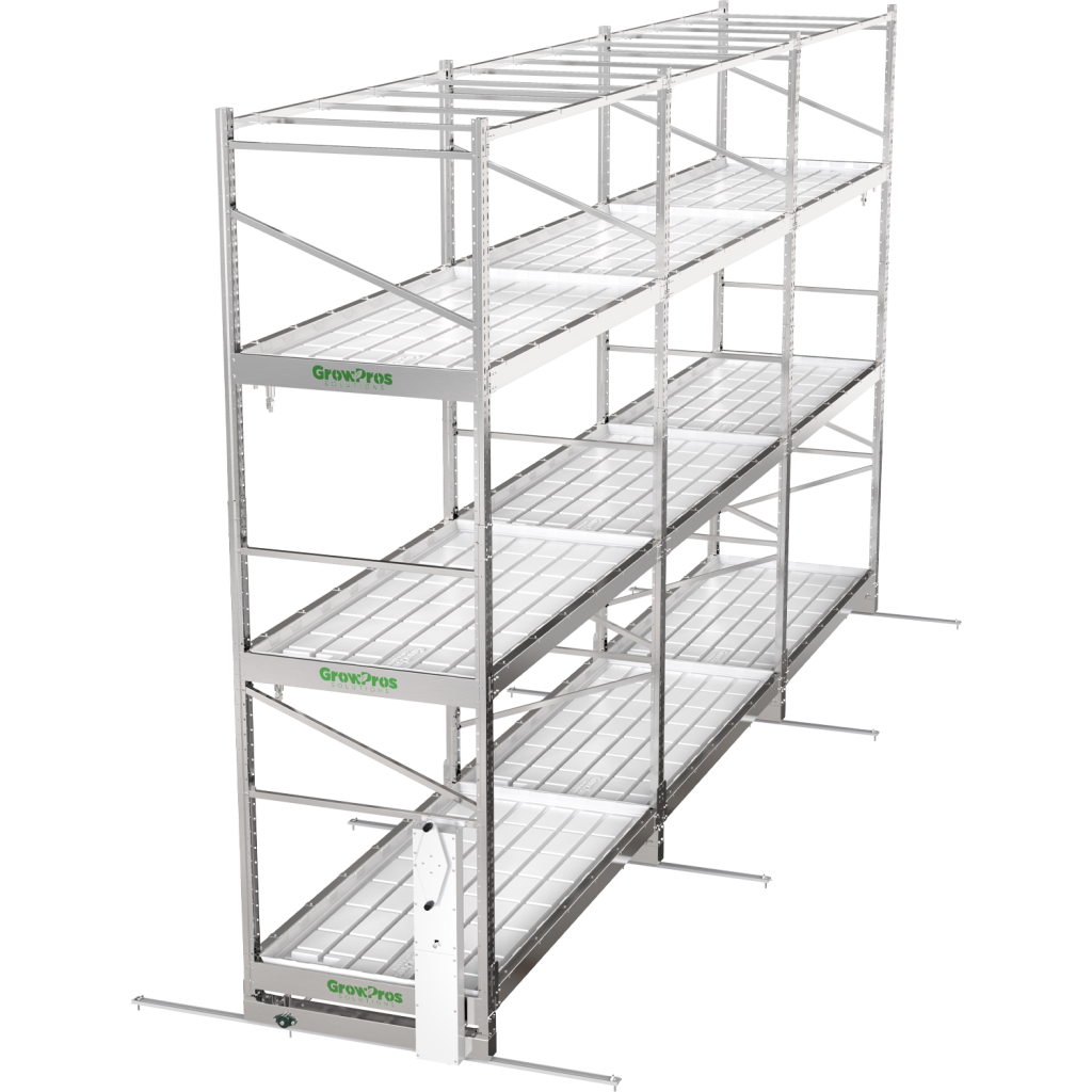 3-Tier Grow Rolling Rack Stainless Steel