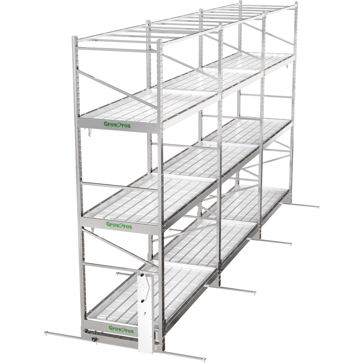 3-Tier Grow Rolling Rack Stainless Steel - Image 12