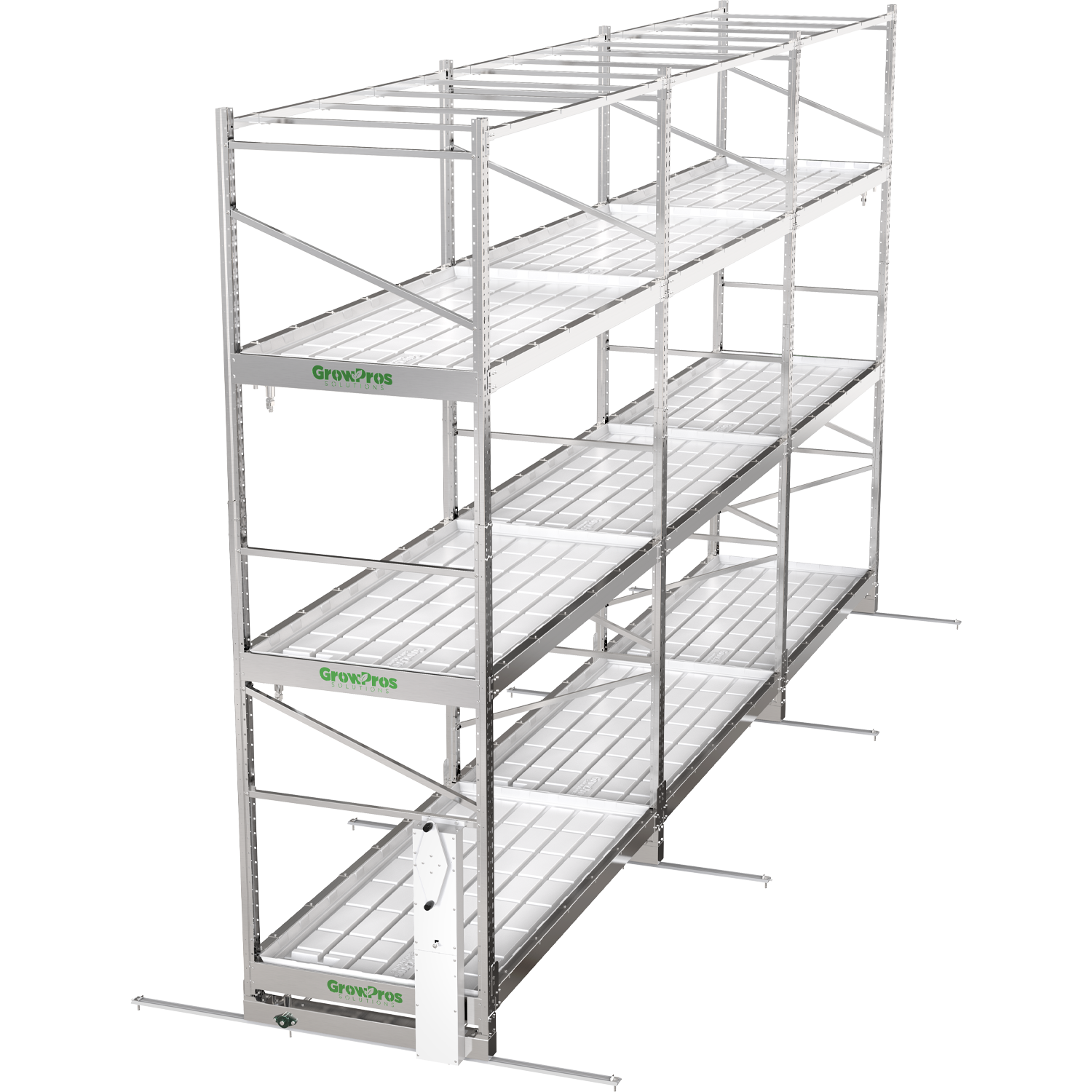 3-Tier Grow Rolling Rack Stainless Steel - Image 12