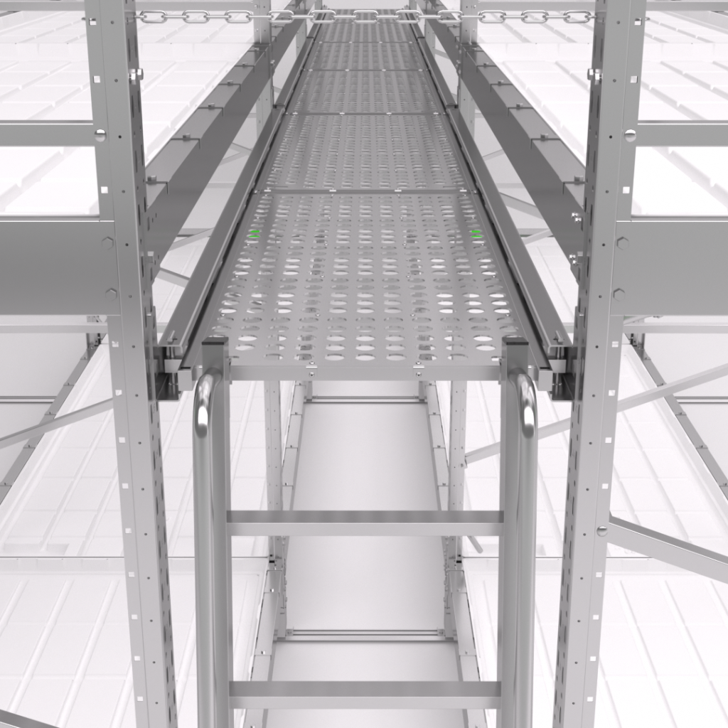 Catwalk Platform System for Vertical cultivation