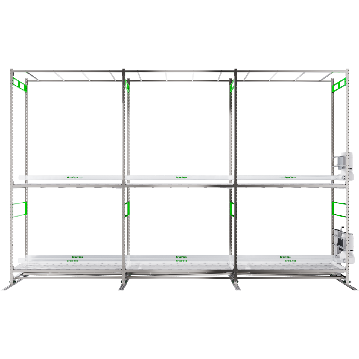 Double-Tier Grow Rolling Rack Stainless Steel - Image 7