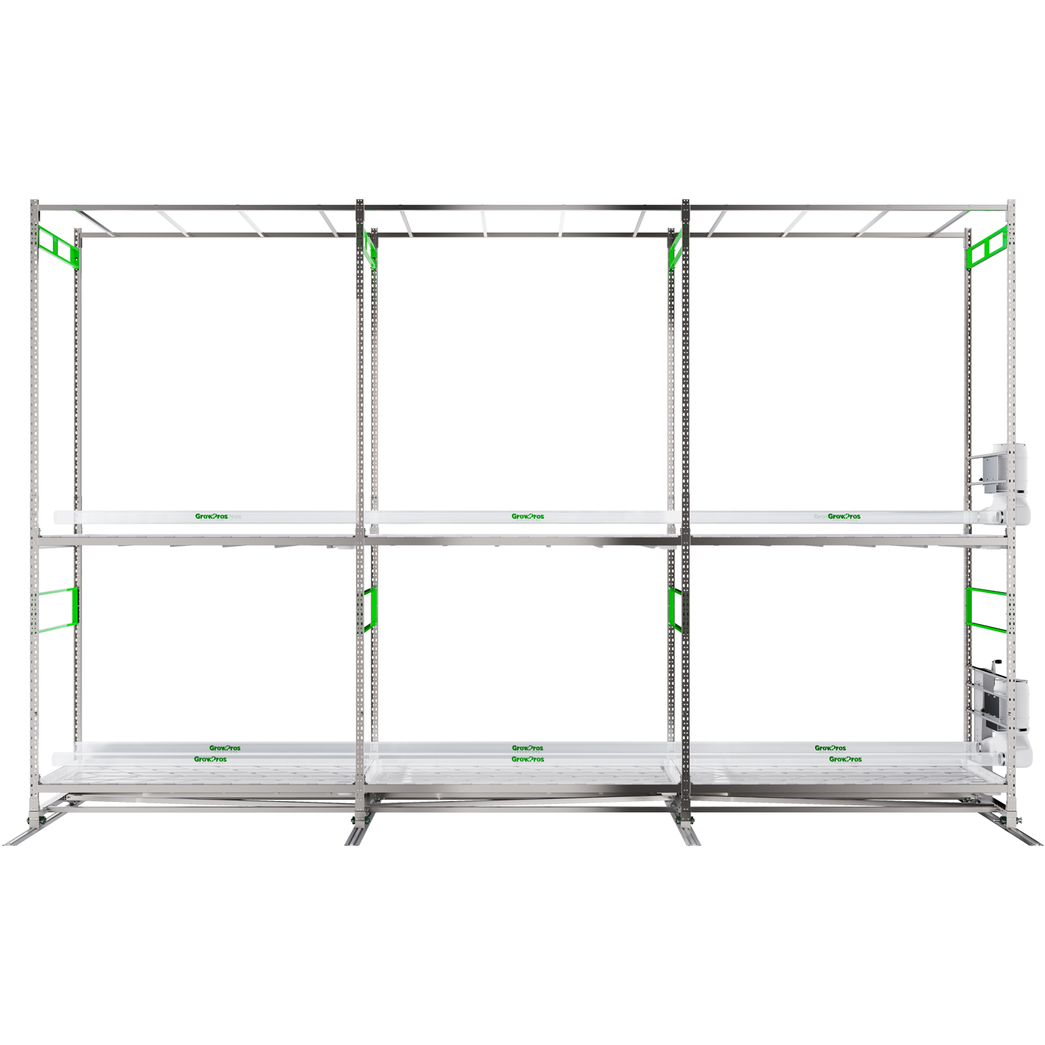 Double-Tier Grow Rolling Rack Stainless Steel - Image 7