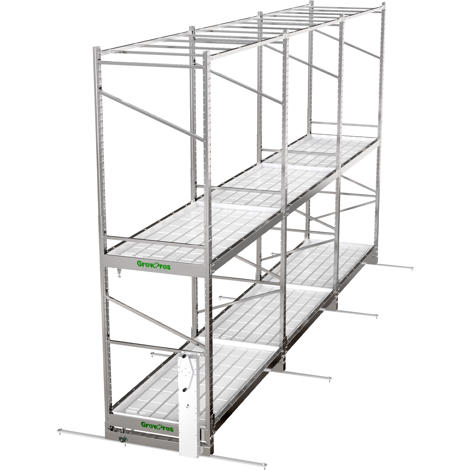 3-Tier Grow Rolling Rack Stainless Steel - Image 11
