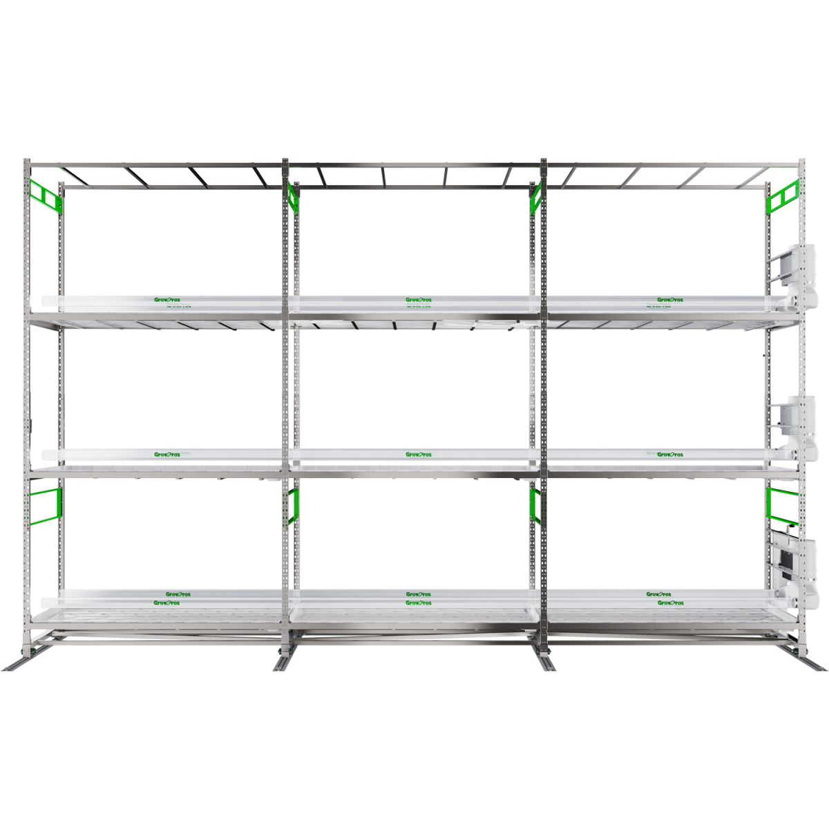 3-Tier Grow Rolling Rack Stainless Steel - Image 7