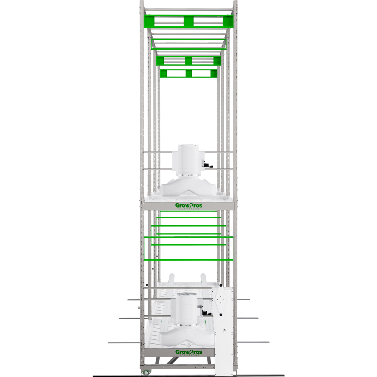 Double-Tier Grow Rolling Rack Stainless Steel - Image 6