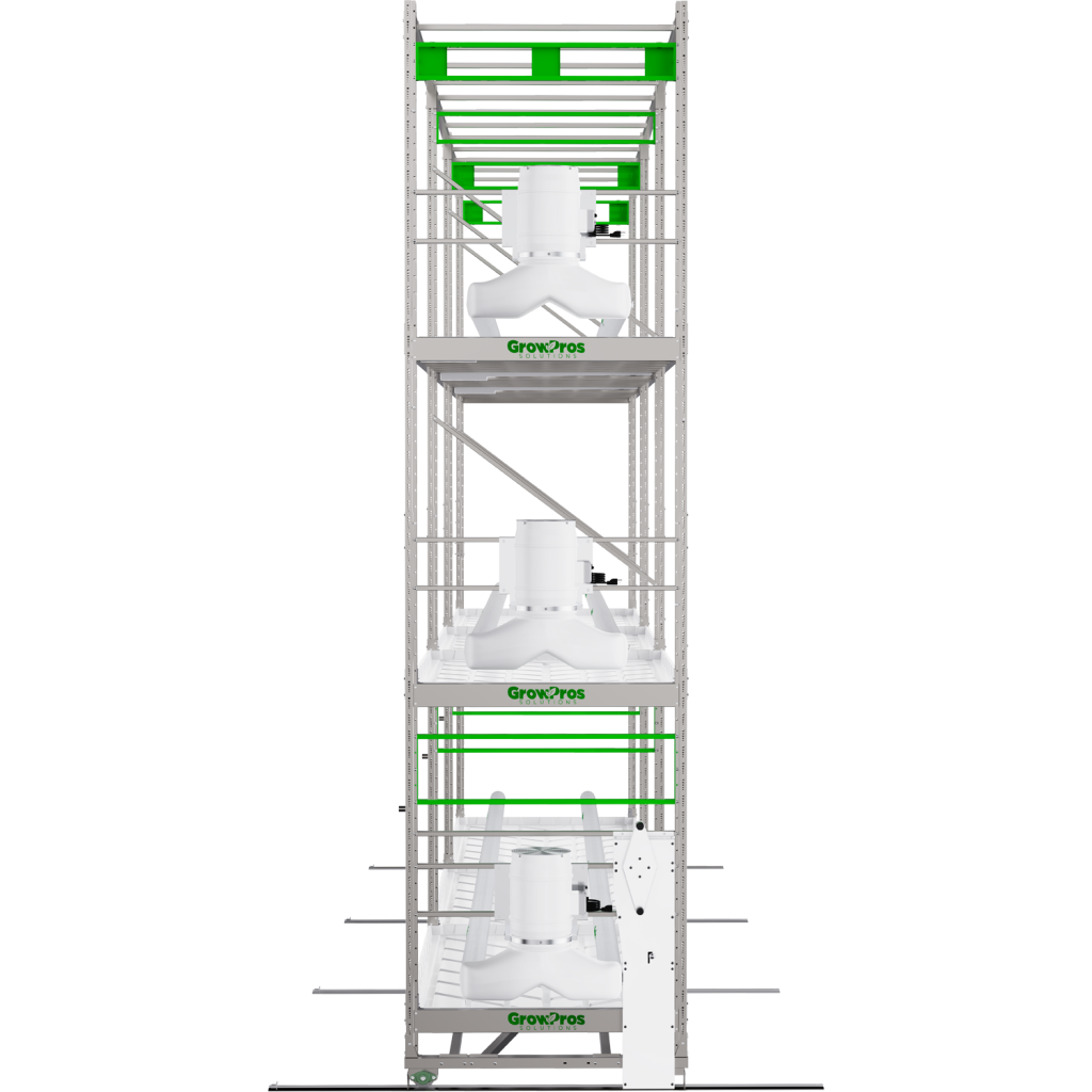 3-Tier Grow Rolling Rack Stainless Steel