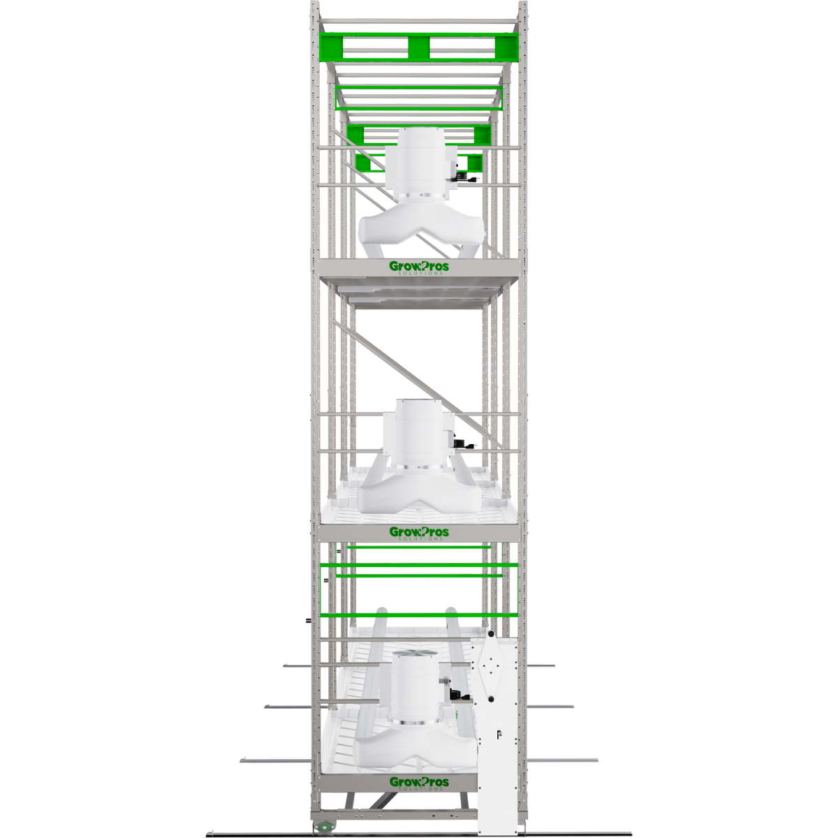 3-Tier Grow Rolling Rack Stainless Steel - Image 6