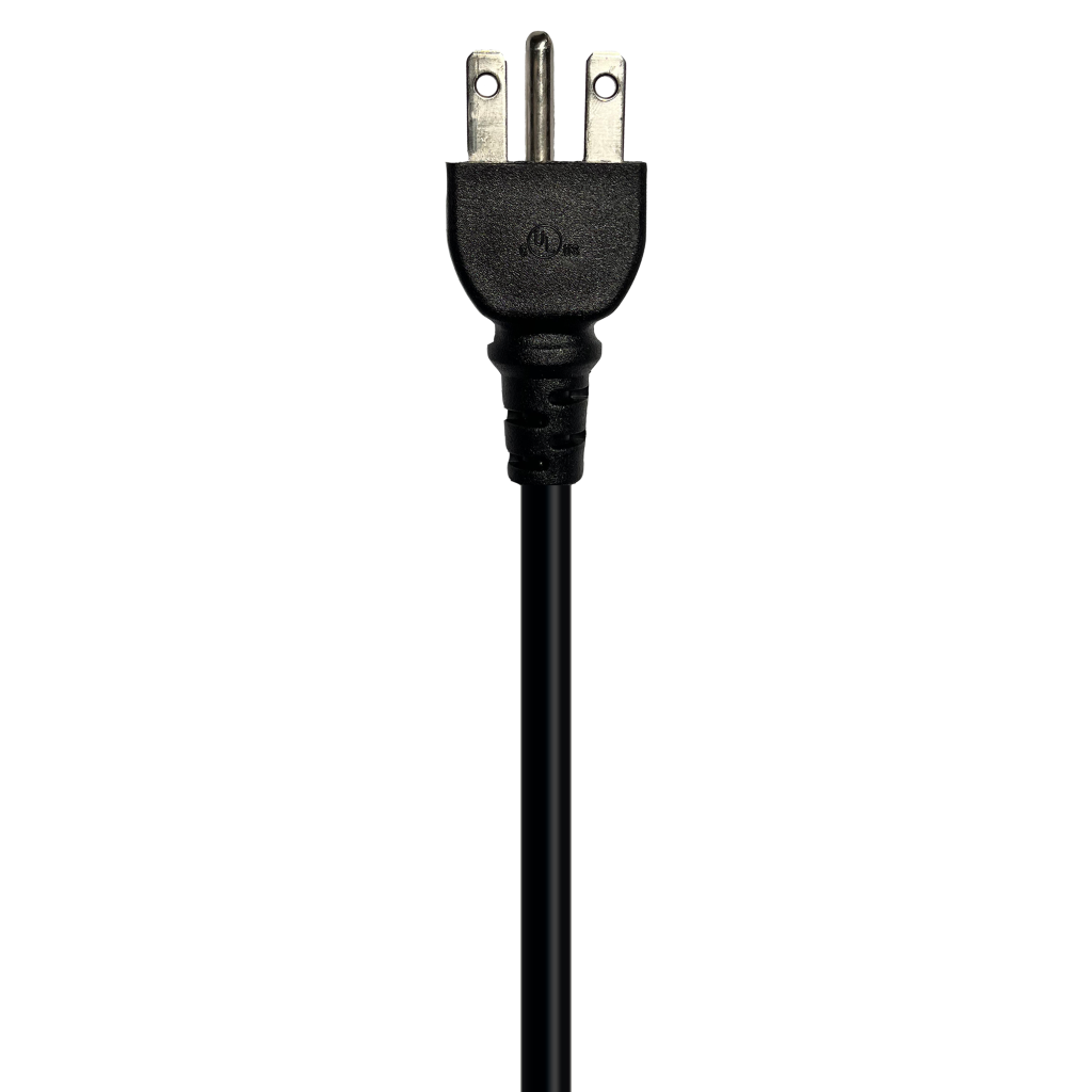 Under Canopy Light Power Cord 240V (NEMA 6-15P - double flat + ground) with attached Data Cable