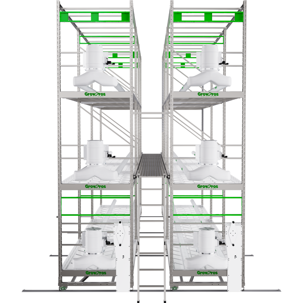 3-Tier Grow Rolling Rack Stainless Steel