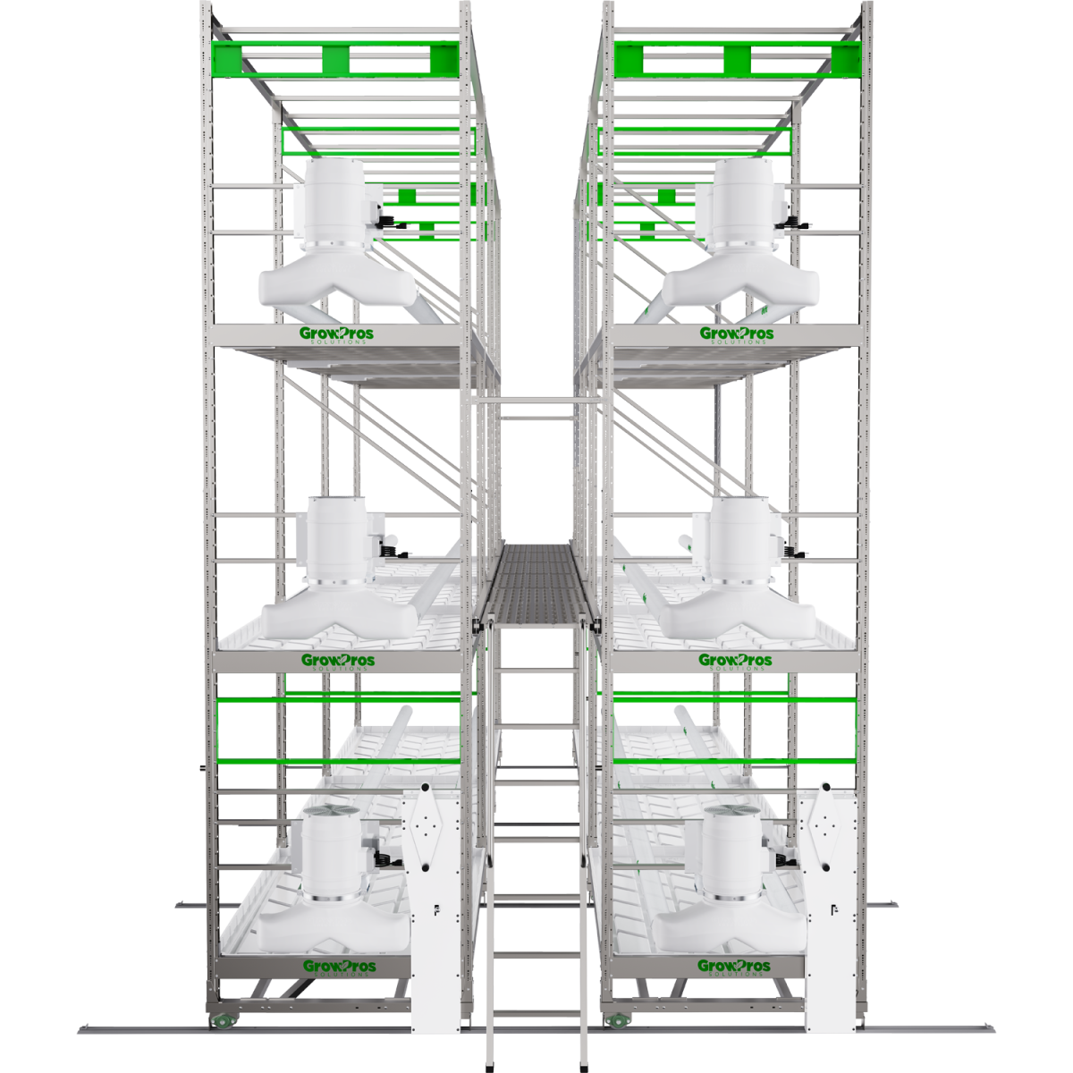3-Tier Grow Rolling Rack Stainless Steel - Image 5