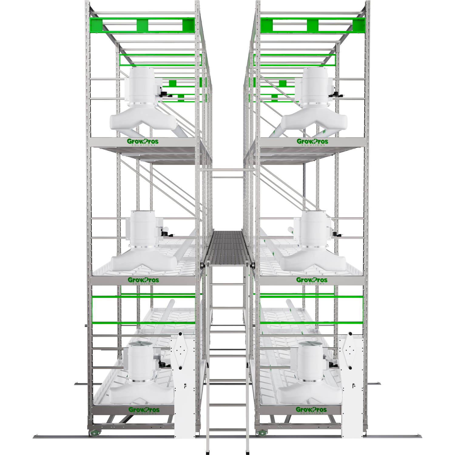 3-Tier Grow Rolling Rack Stainless Steel - Image 5