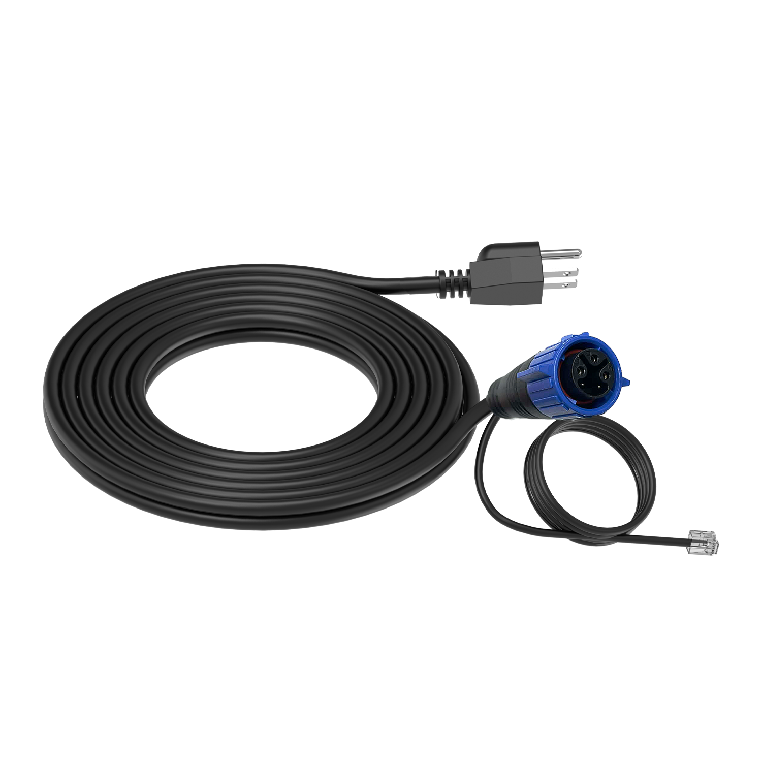 Under Canopy Light Power Cord 240V (NEMA 6-15P - double flat + ground) with attached Data Cable - Image 5