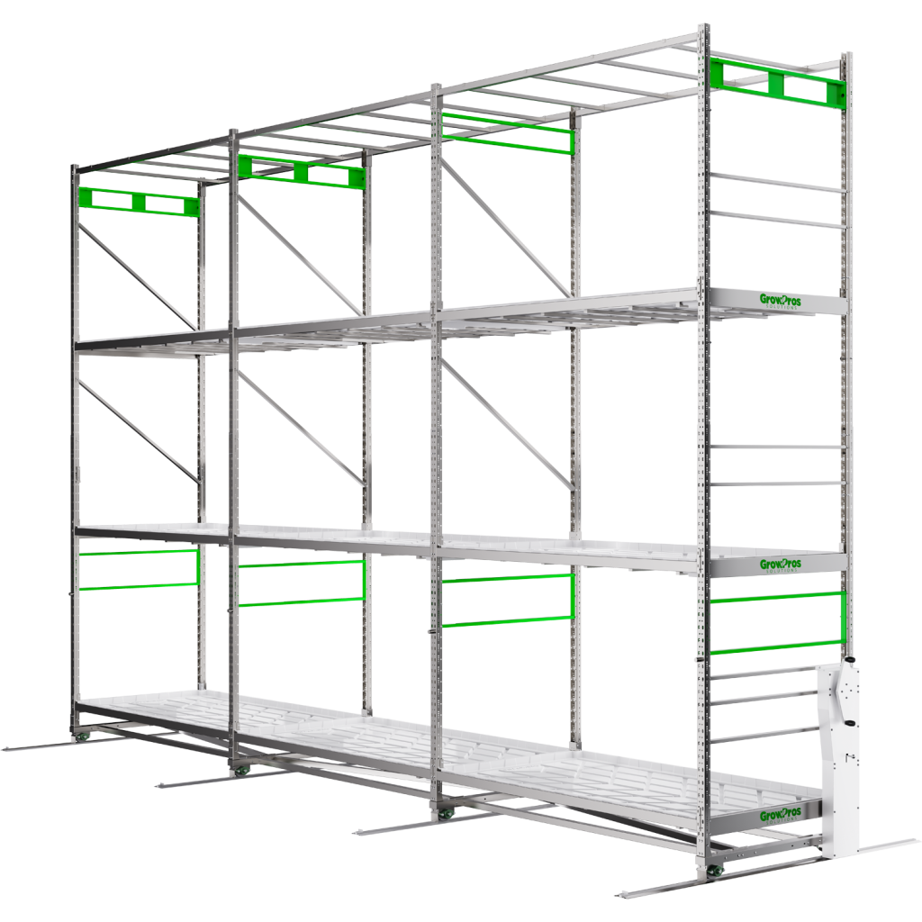 3-Tier Grow Rolling Rack Stainless Steel