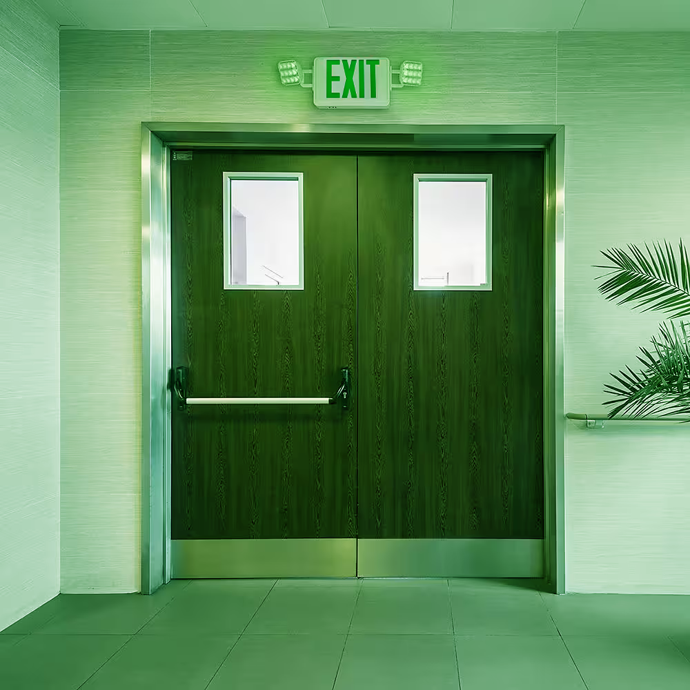 Exit Green Light Sign Combo - Image 6