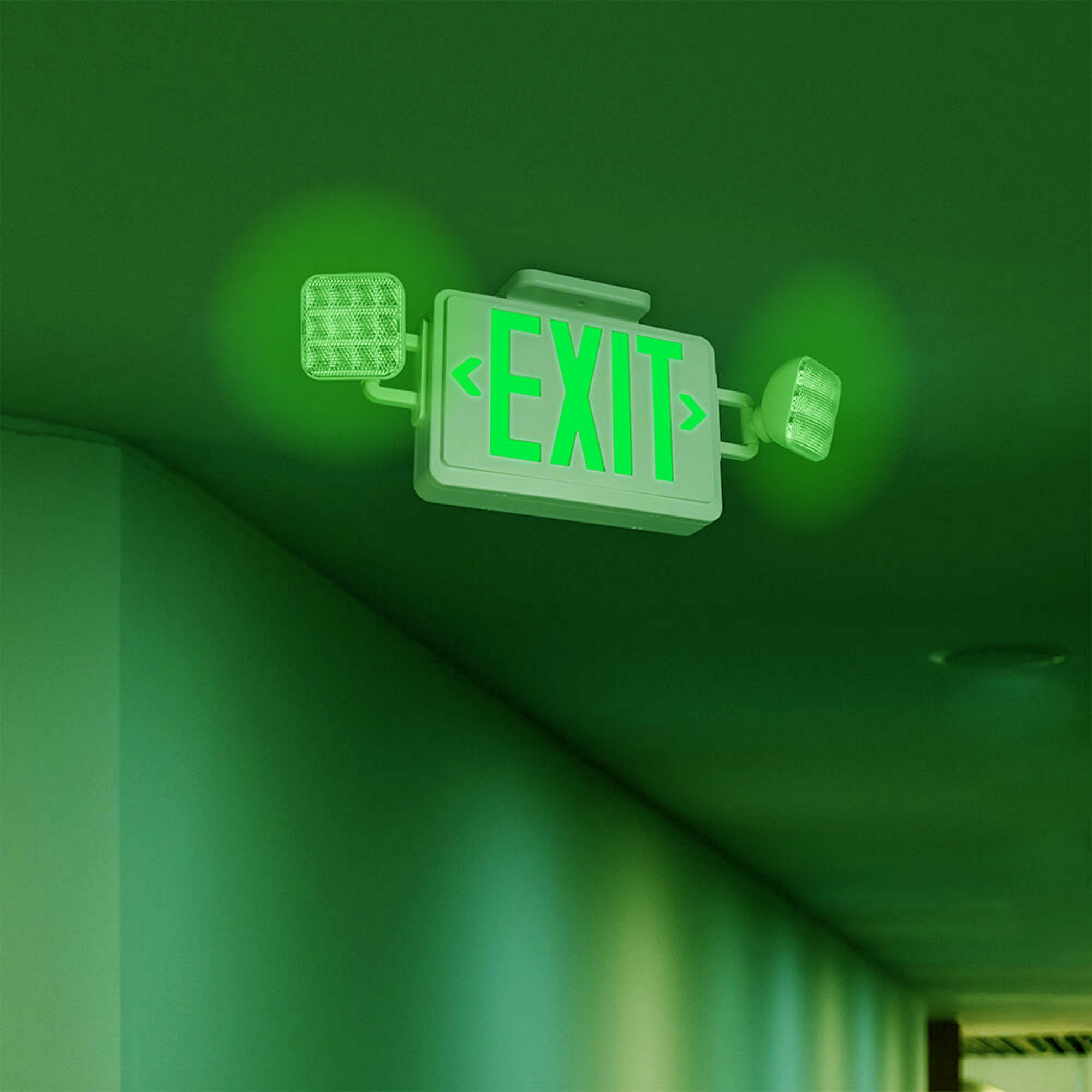 Exit Green Light Sign Combo - Image 7