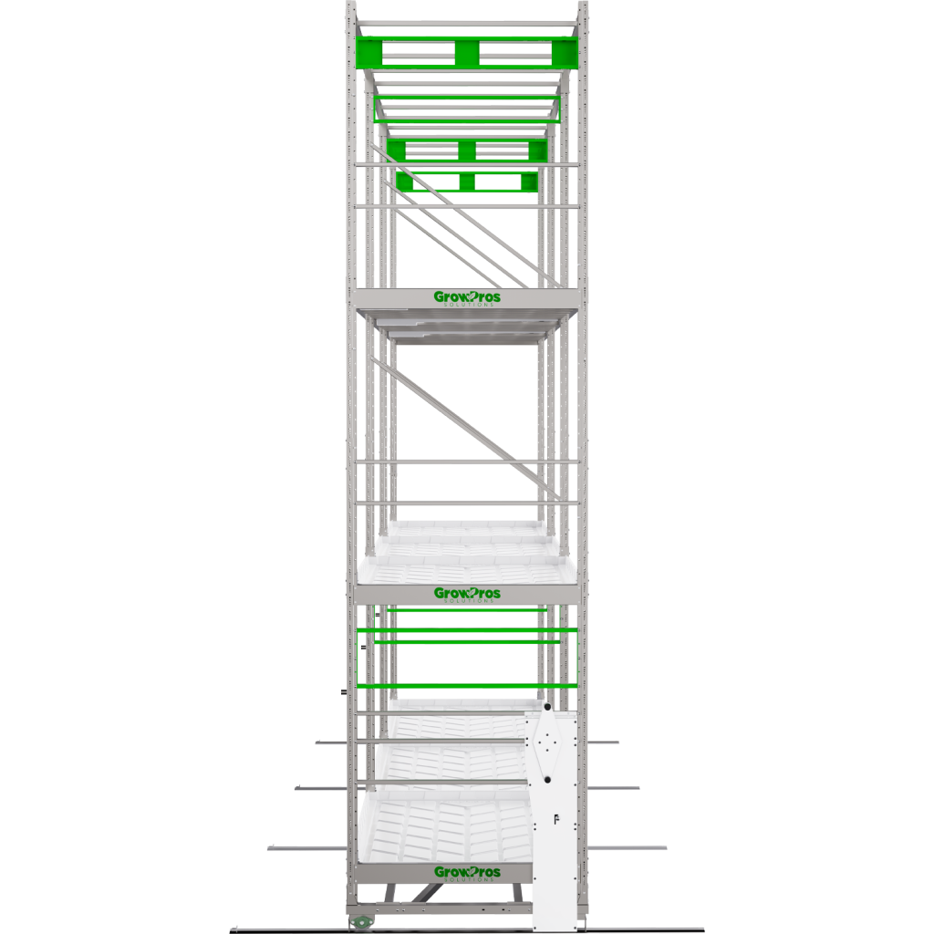 3-Tier Grow Rolling Rack Stainless Steel