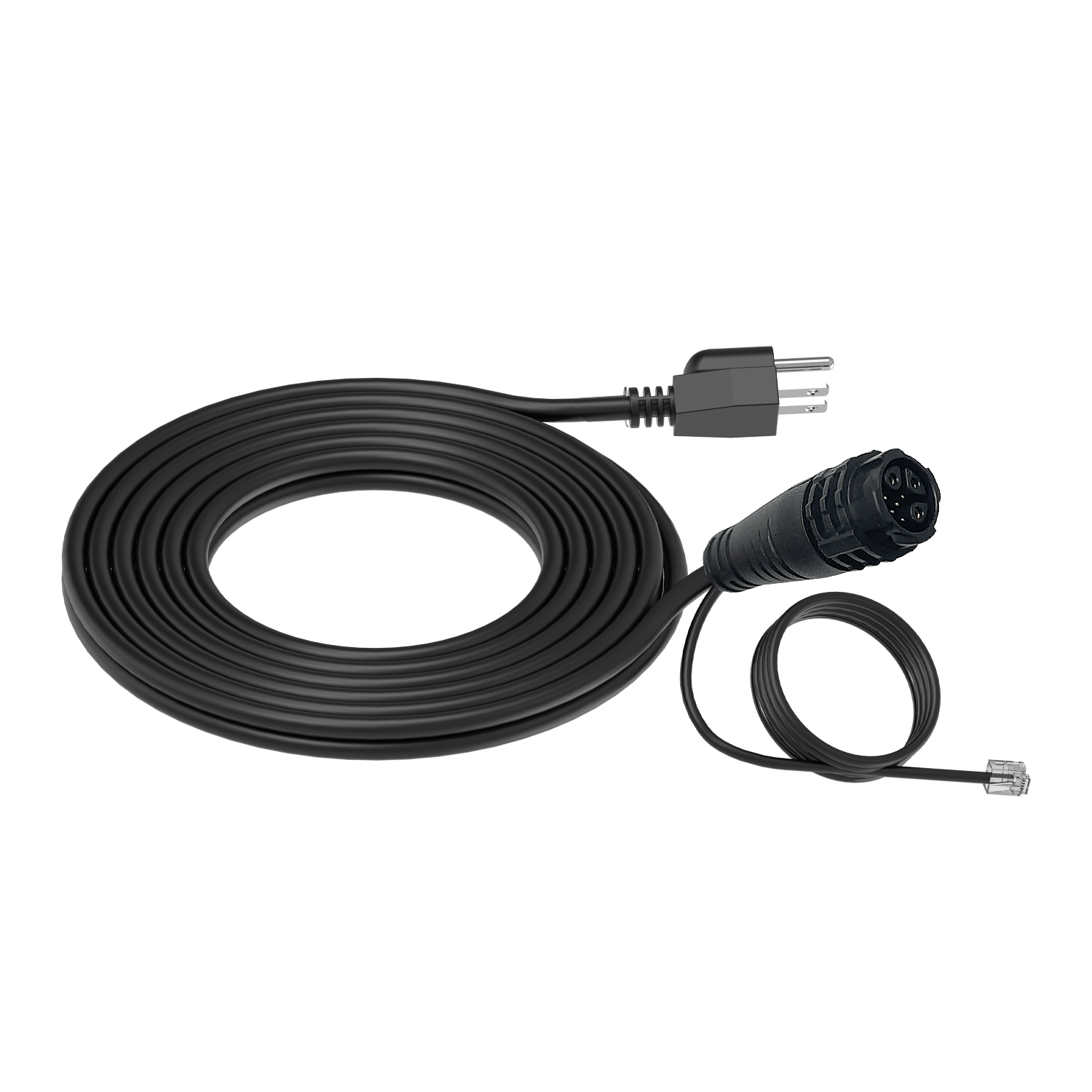 Under Canopy Light Power Cord 240V (NEMA 6-15P - double flat + ground) with attached Data Cable - Image 3