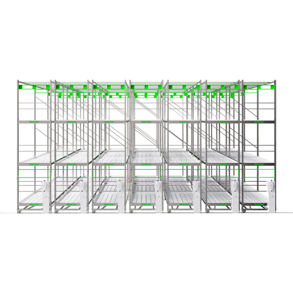 3-Tier Grow Rolling Rack Stainless Steel