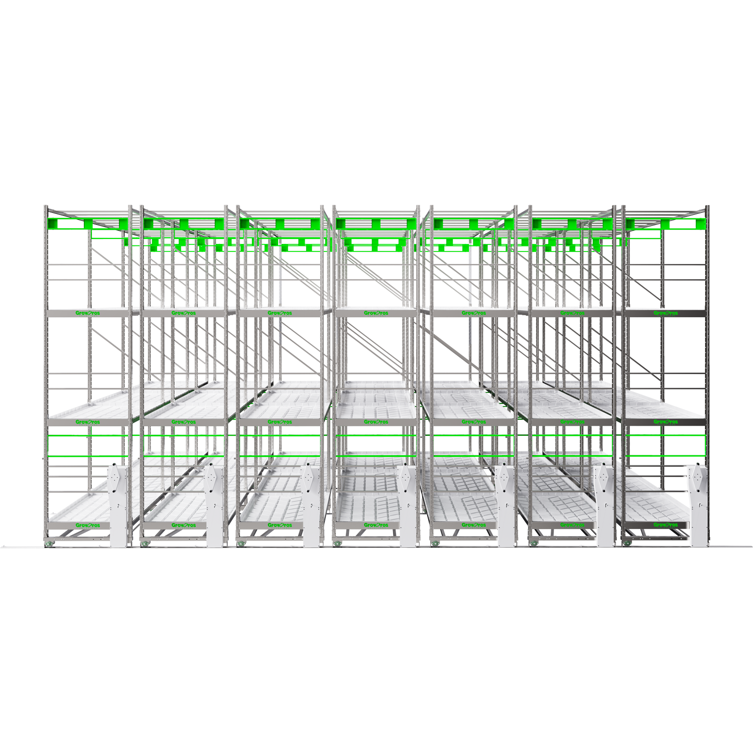 3-Tier Grow Rolling Rack Stainless Steel - Image 9