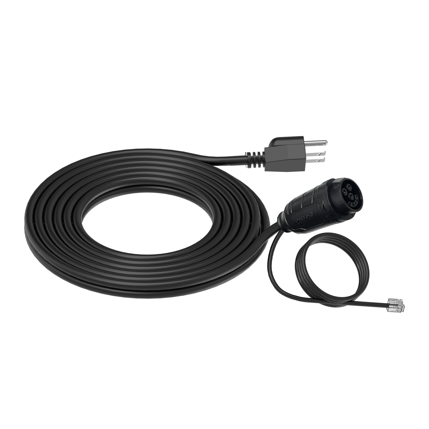 Under Canopy Light Power Cord 240V (NEMA 6-15P - double flat + ground) with attached Data Cable - Image 2