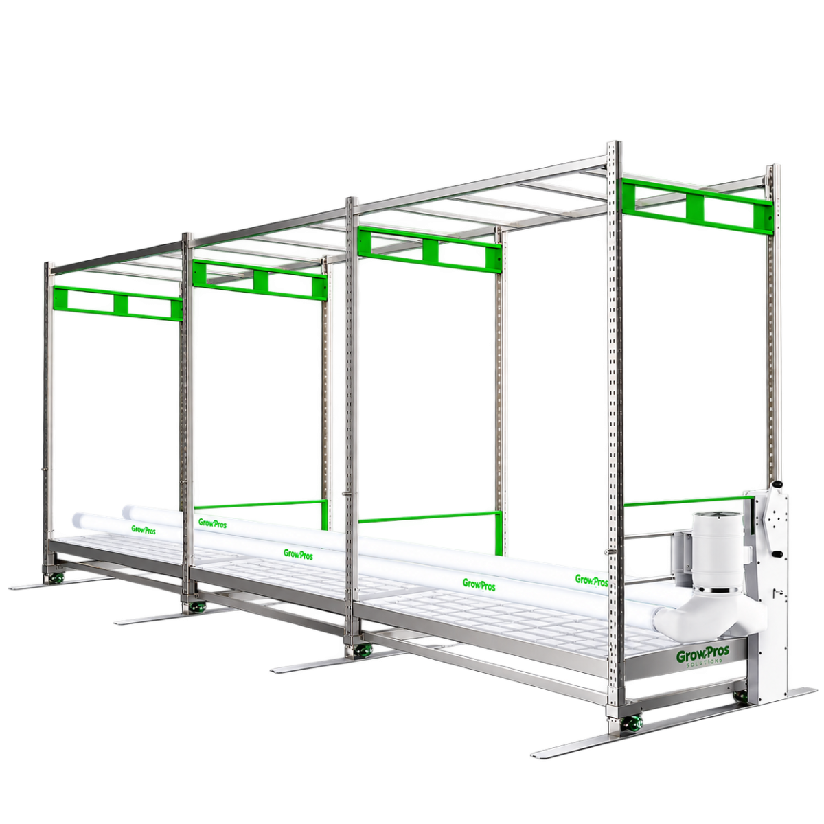 Single-Tier Grow Rolling Rack Stainless Steel - Image 1